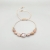bransoletka line agat kwiatowy sunstone