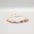 bransoletka line agat kwiatowy sunstone