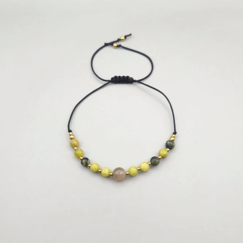 bransoletka line turkus żółty moonstone kamień księżycowy