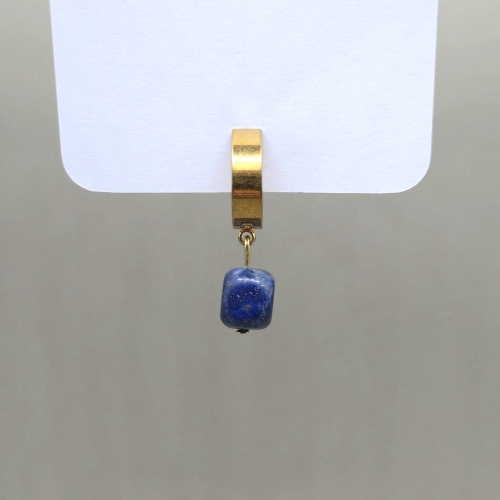 kolczyk oponka lapis lazuli lazuryt