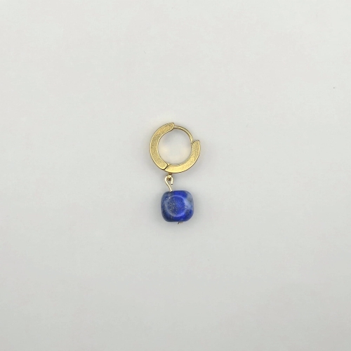 kolczyk oponka lapis lazuli lazuryt