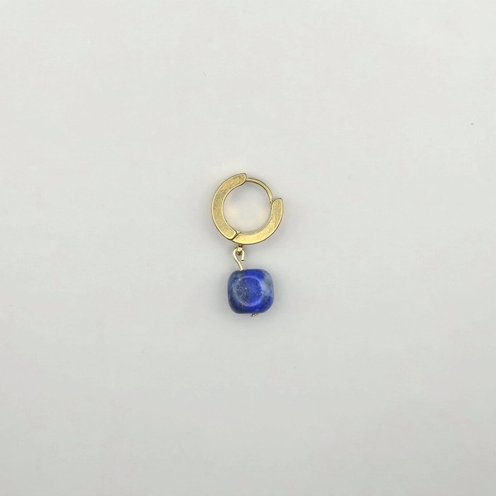 kolczyk oponka lapis lazuli lazuryt